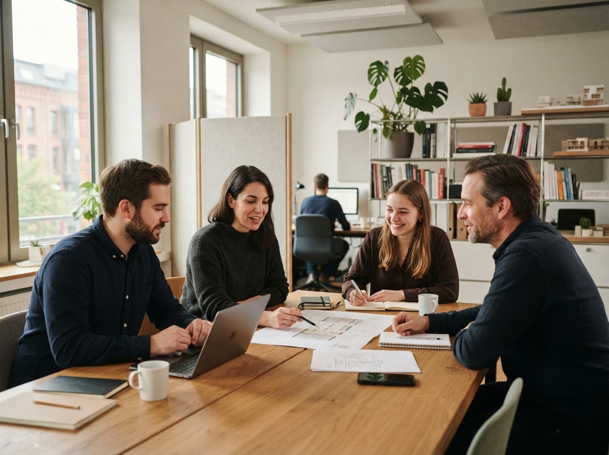 Zvundosku Team und Methodik im Überblick, symbolisiert durch strukturierte Arbeitsumgebung